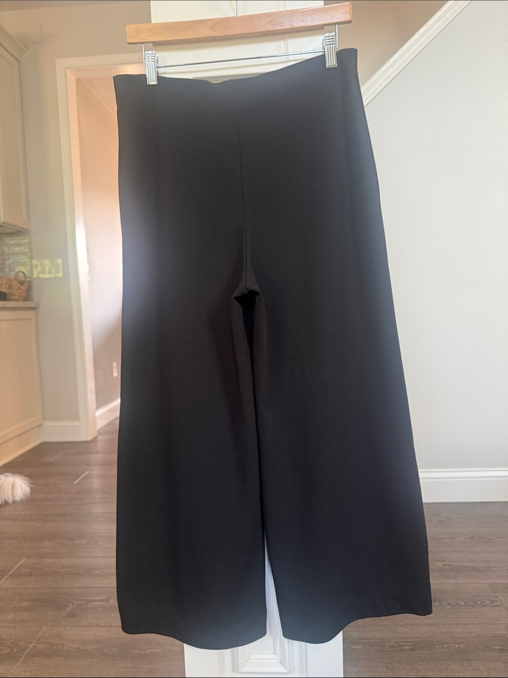 H&M Black Wide-Leg Culotte Pants M - Picture 3 of 5